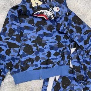 Blue Camouflage Men's Jacket